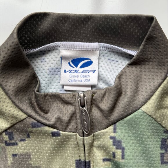 Voler Cycling Jersey Mens Medium Camo Poly Raglan Fit USA - Picture 3 of 4